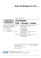 STACBOND – Avis Technique – Riveté, vissé